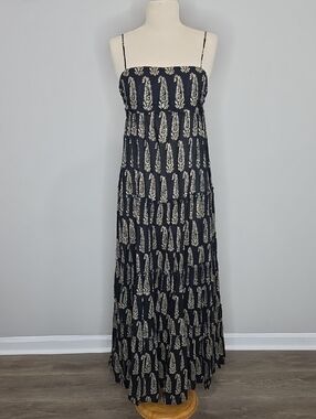 Denim & Supply Ralph Lauren Maxi Dress XS Black Tan
